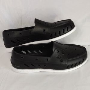 Men's Sperry float boat shoes size 13 black new